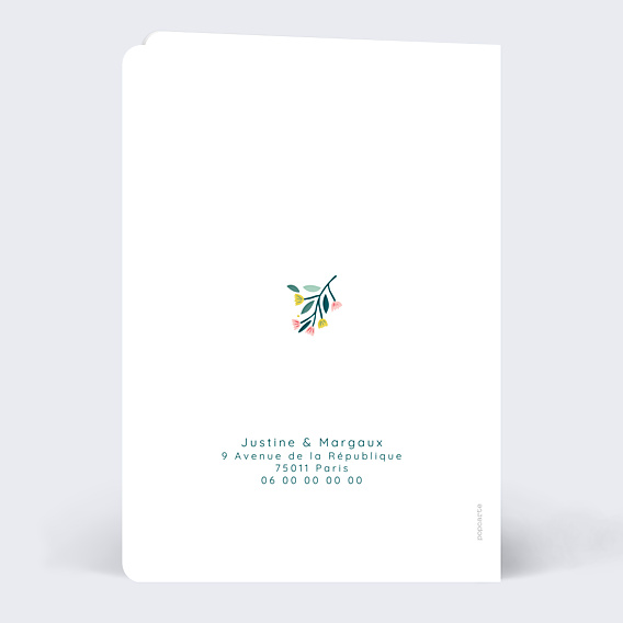 Remerciements mariage Floral Atmosphere