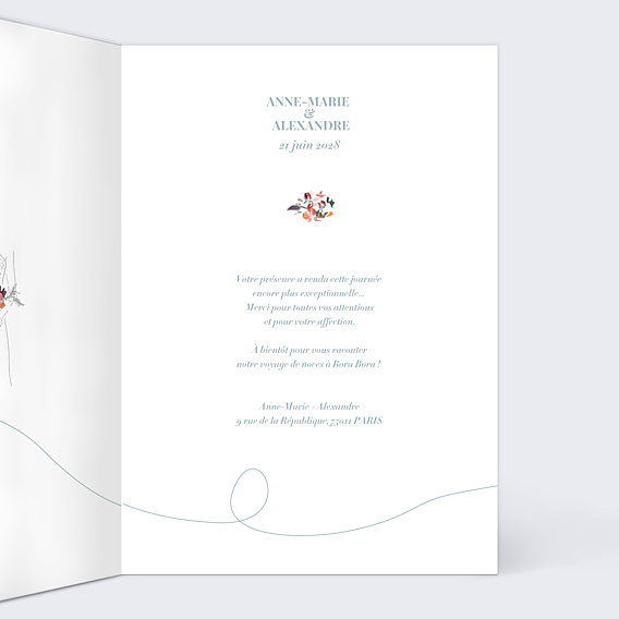 Remerciements mariage Jolies Illustrations