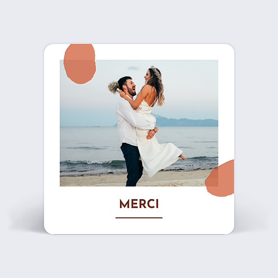 Remerciements mariage Aurora