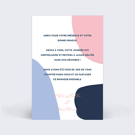 Remerciements mariage Oh Boy! 