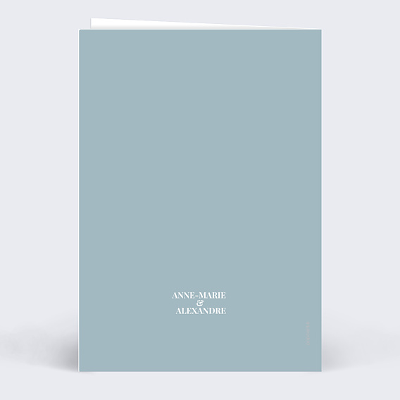 Carte remerciement mariage Jolies Illustrations Verso