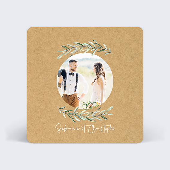 Remerciements mariage Lauriers