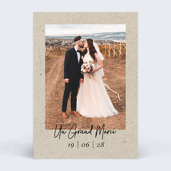 Remerciements mariage Esprit Chiné I