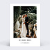 Carte remerciement mariage Polaroid Simple Recto