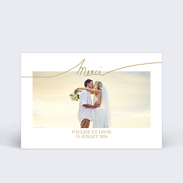 Remerciements Mariage Effet Manuscrit