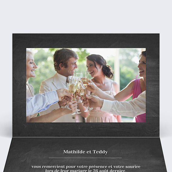 Remerciements mariage Joli Photomaton