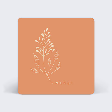 Carte remerciement mariage Remerciement Mariage Petite Fleur