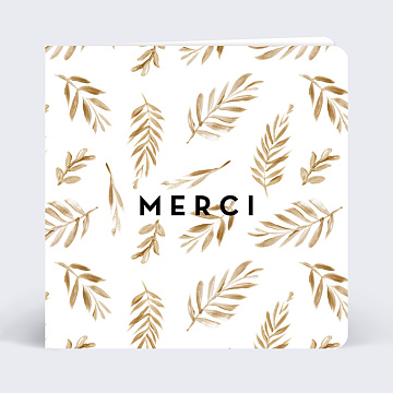 Remerciements Mariage Golden Jungle