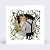 Carte remerciement mariage Découpe Ronde de Fleurs