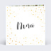 Carte remerciement mariage Dorure Pois Merci Recto