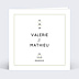 Carte remerciement mariage Graphique
