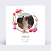 Carte remerciement mariage Ronde de Fleurs