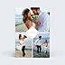 Remerciements mariage Losange Fleuri