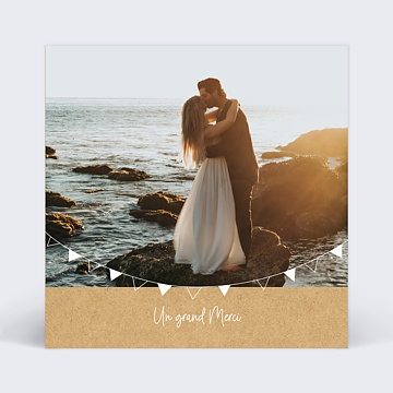 Remerciements Mariage Bucolique Simple