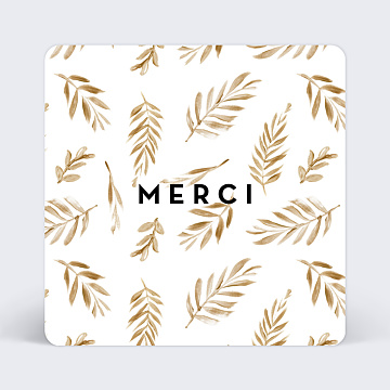 Remerciements Mariage Golden Jungle