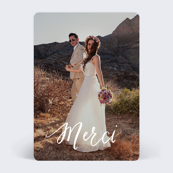 Remerciements mariage Calligraphie