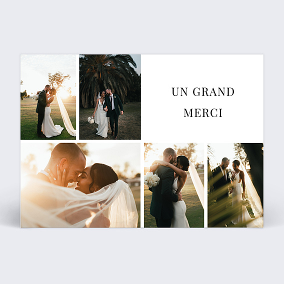 Remerciements mariage Joli Multi