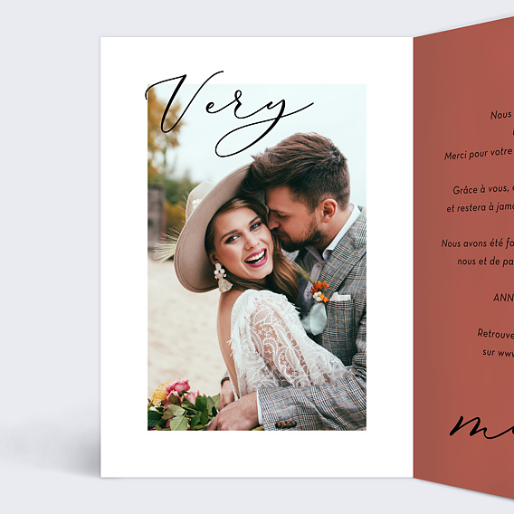 Remerciements mariage Happy Hours