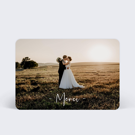 Remerciements mariage Bandeau (dos photo)