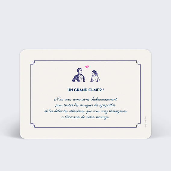 Remerciements mariage Hirondelle d'Amour
