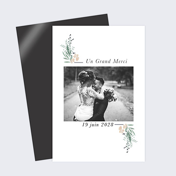 Remerciements Mariage Couronne de laurier