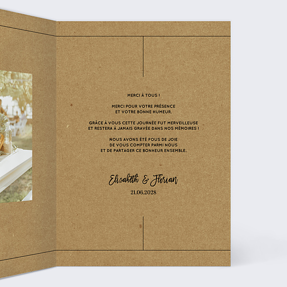 Remerciements mariage Modernkraft