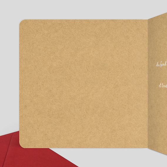 Carte remerciement mariage Papa & Maman Intérieur Gauche