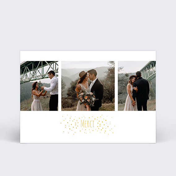Remerciements mariage Poussière d'Étoiles