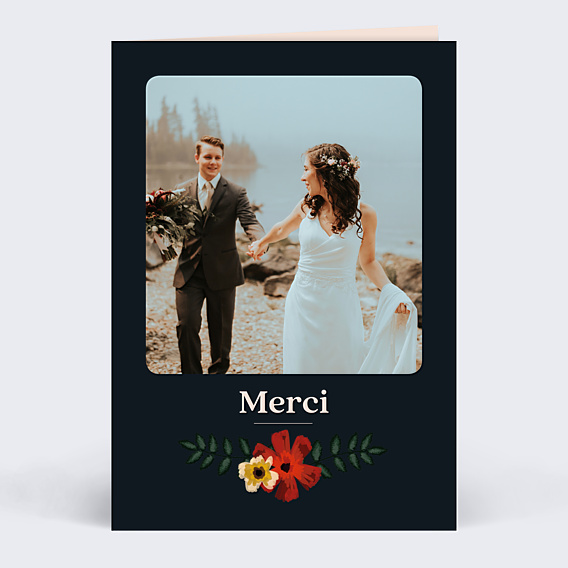 Remerciements mariage Anémone