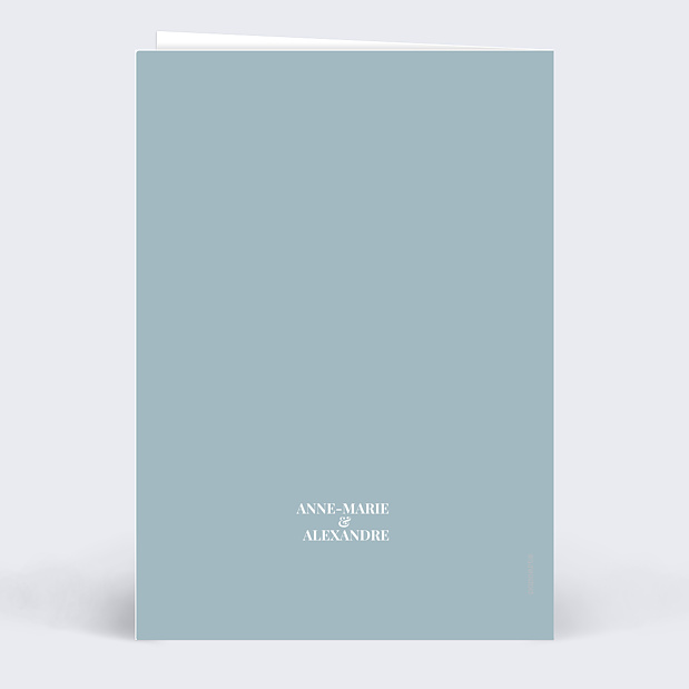 Remerciements Mariage Jolies Illustrations Verso