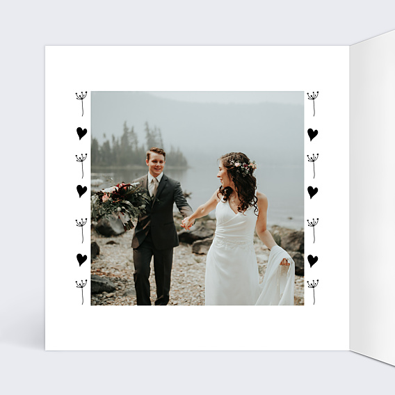 Remerciements mariage Coeur Bucolique