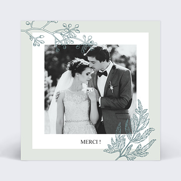 Remerciements Mariage Botanic wedding