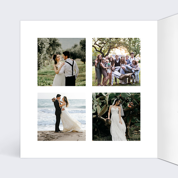Remerciements mariage Ligne Ocrée