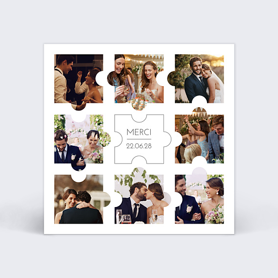 Remerciements mariage Remerciements Mariage Puzzle