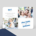 Remerciements mariage Carrés Graphiques (dos photo)