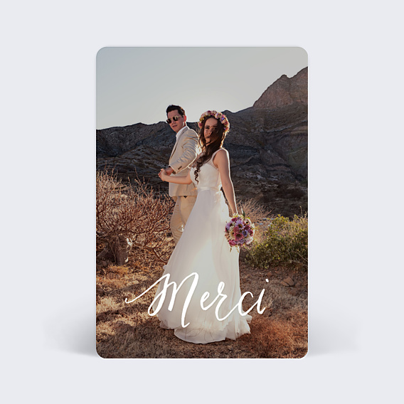 Remerciements mariage Calligraphie