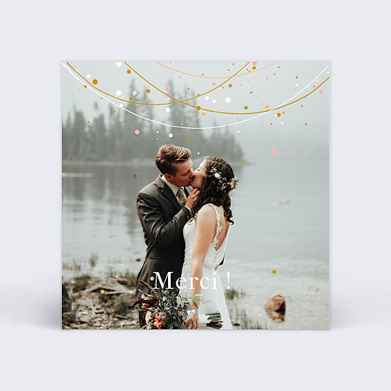 Remerciements mariage Fairy Lights
