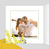 Carte remerciement mariage Mimosa Intérieur Gauche