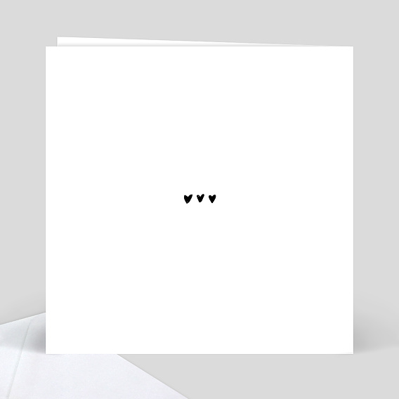 Carte remerciement mariage Mariage Illustré Verso