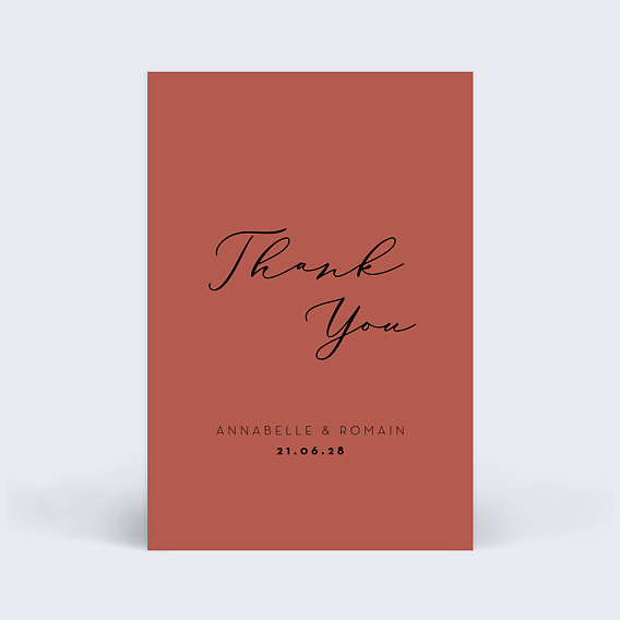 Carte remerciement mariage Happy Hours