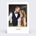 Carte remerciement mariage Epuré Ocre