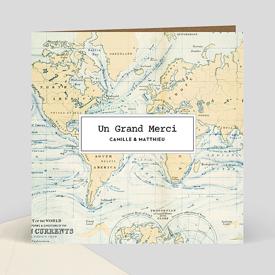 Remerciements mariage Carnet de voyage