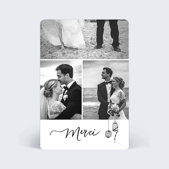 Remerciements mariage Liberté