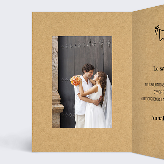 Remerciements mariage Petit carnet