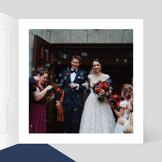 Remerciements Mariage Découpe Merci Intérieur Droit