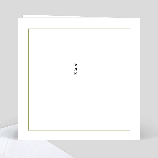 Remerciements mariage Graphique Verso