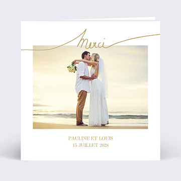 Remerciements Mariage Effet Manuscrit