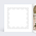 Carte remerciement mariage Découpe Cadre Dentelle Intérieur Gauche