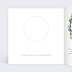 Carte remerciement mariage Découpe Eucalyptus Intérieur Gauche