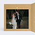 Carte remerciement mariage Just Married Kraft Intérieur Gauche